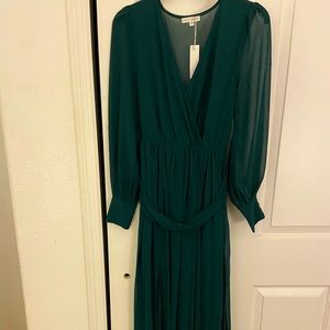 BalticBorn Celine Maxi Dress Emerald New